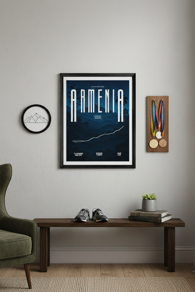 Carrera Nocturna de Armenia – Póster personalizado (15K, 7K, 3,5K)